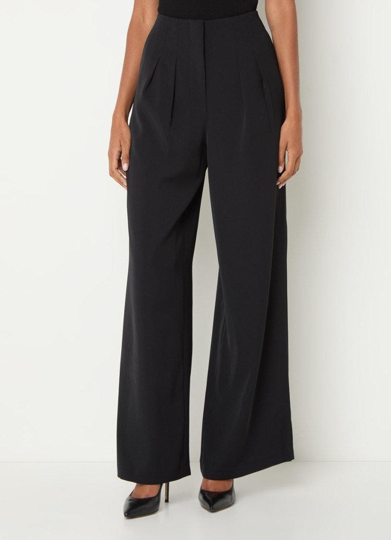French Connection Harrie high-waist wide-fit trousers with side pockets