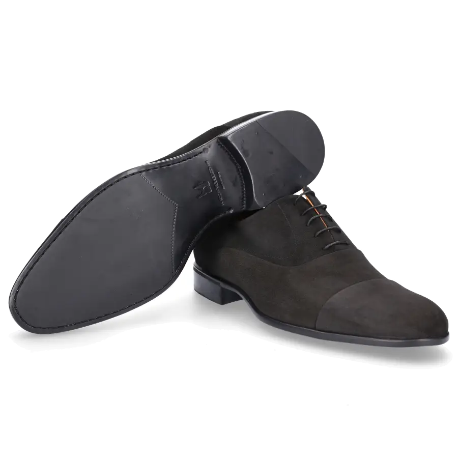 Moreschi - Businessschuhe Oxford 039165 Veloursleder - schwarz