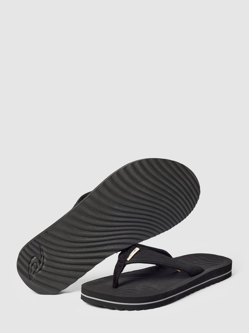 Zehentrenner mit Label-Detail Modell 'DBAH ECO' in schwarz