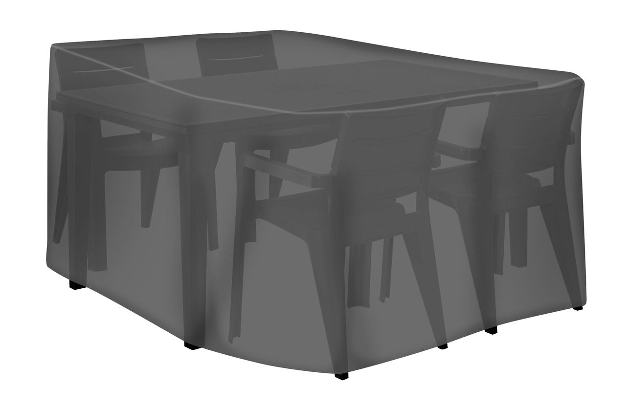 Tepro Universal Abdeckhaube - Sitzgruppe rechteckig groß, schwarz