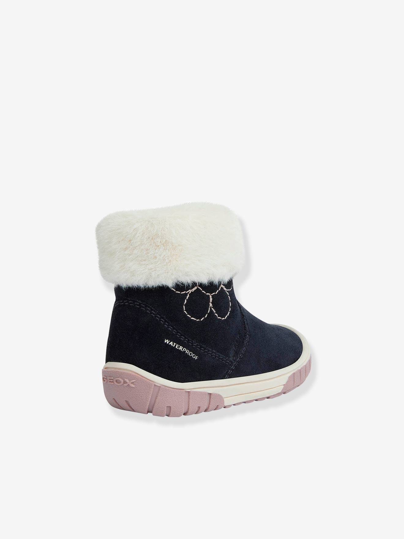 Geox Mädchen Baby Winterboots OMAR GIRL WPF GEOX - marine/weiß