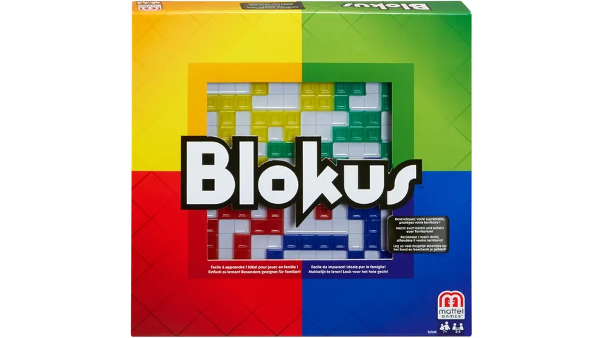 Mattel Games Blokus, Gesellschaftsspiel, Strategiespiel, Kinderspiel