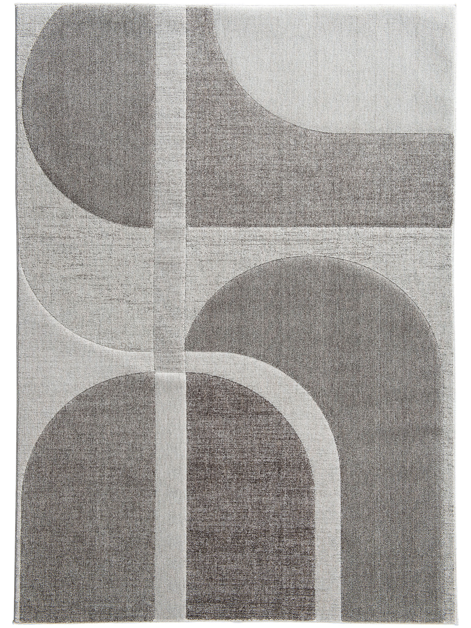 Rockledge Moderner Teppich, Silber-Grau