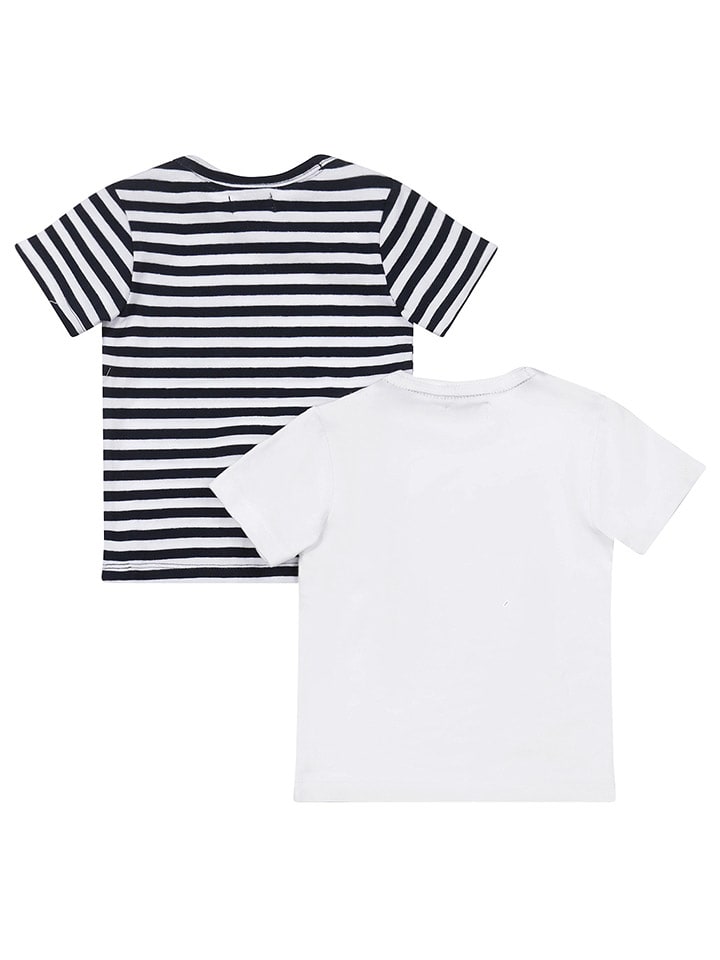 Dirkje 2er-Set: Shirts in Weiß/ Dunkelblau günstig kaufen