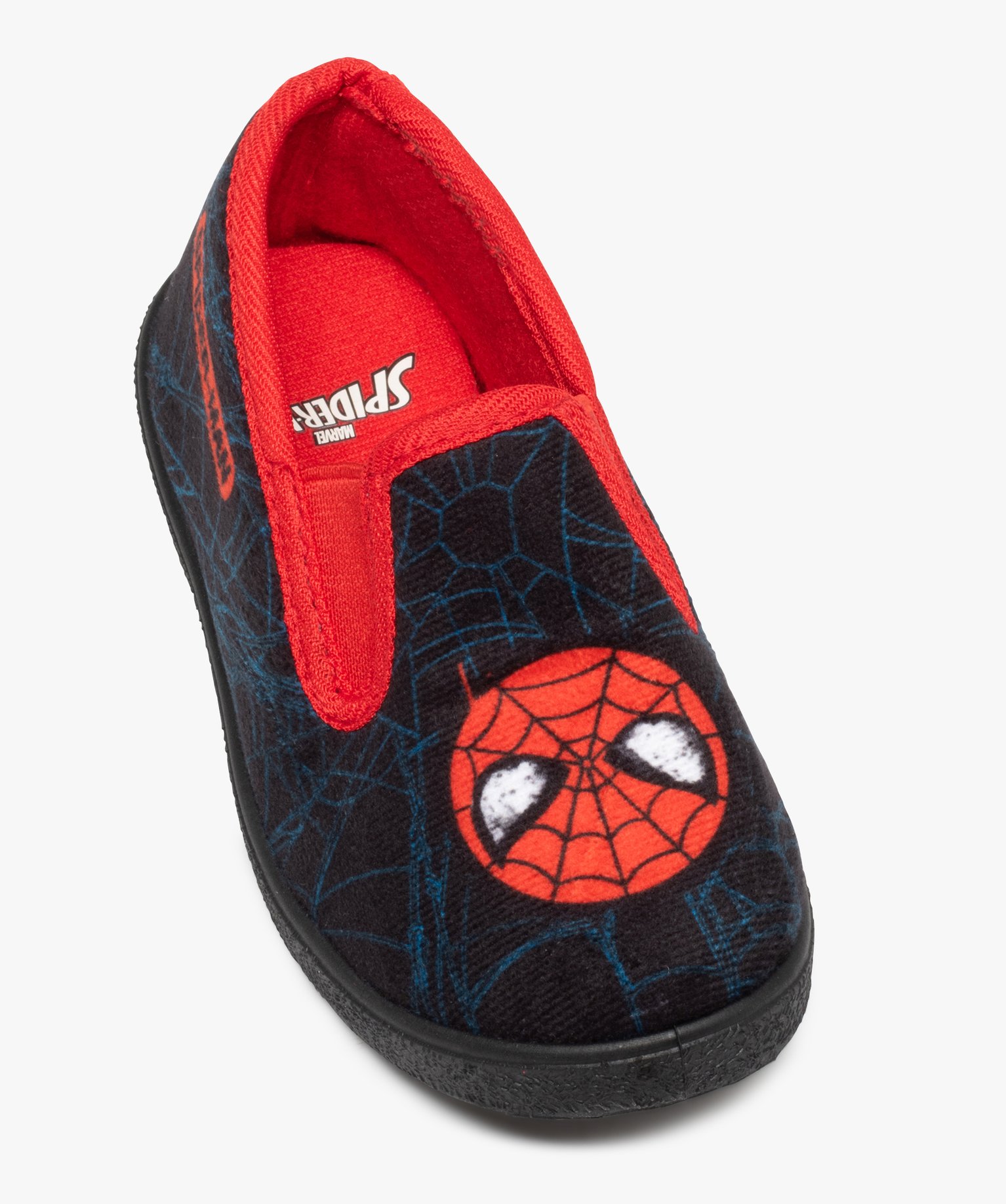 Pantoufles Garçon en velours ras Spider-Man - Marvel rouge | GEMO