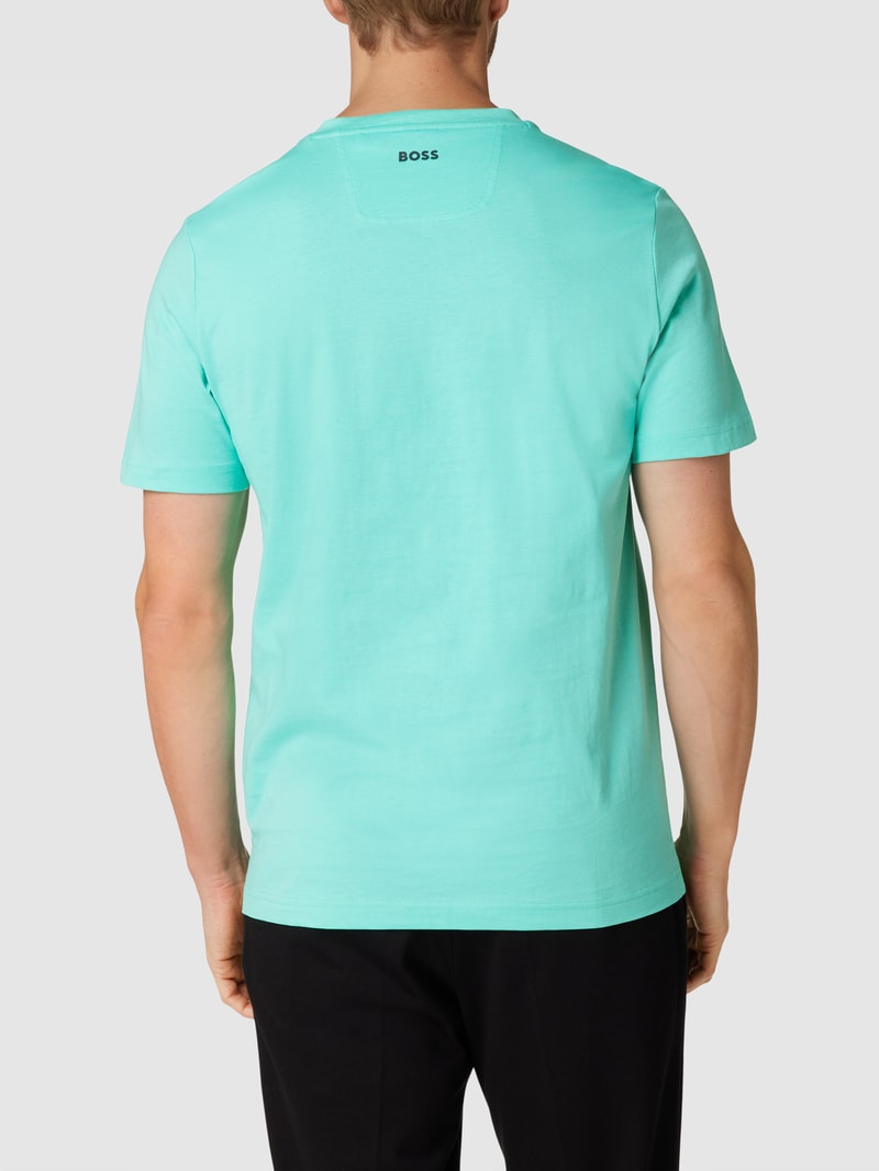 T-Shirt mit Motiv-Print Modell 'Tee 6' in hellgrün