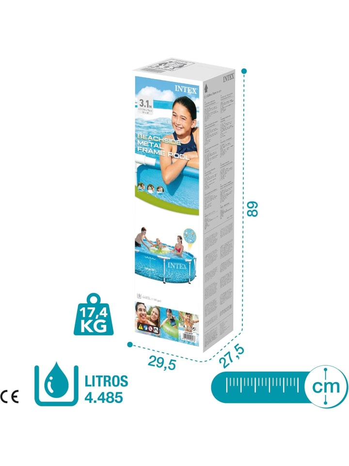Intex Frame Pool Beachside (305x76cm) in blau günstig kaufen onesize