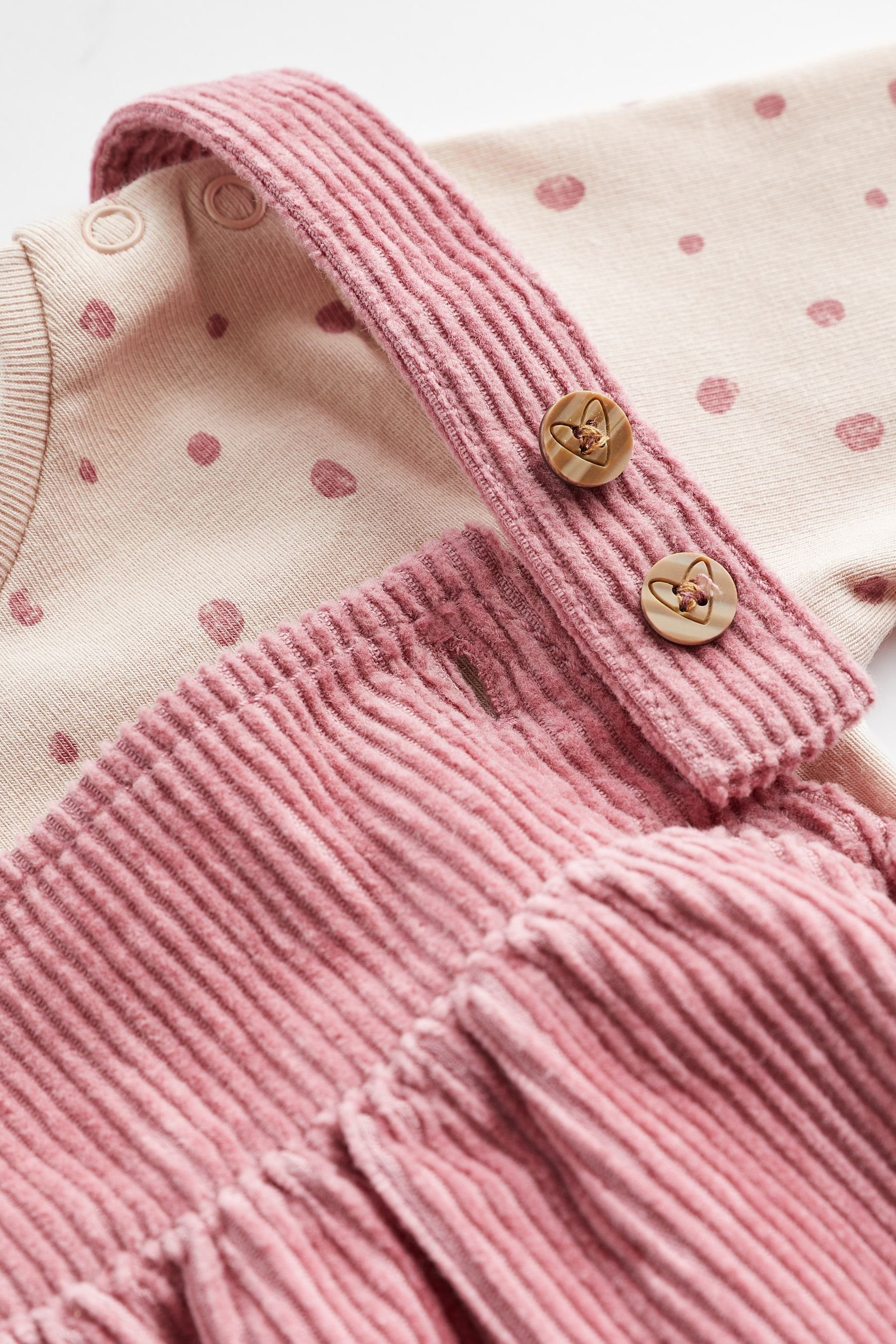 Next Latzkleid Baby-Set mit Cord-Trägerkleid und Bodysuit (2-tlg)