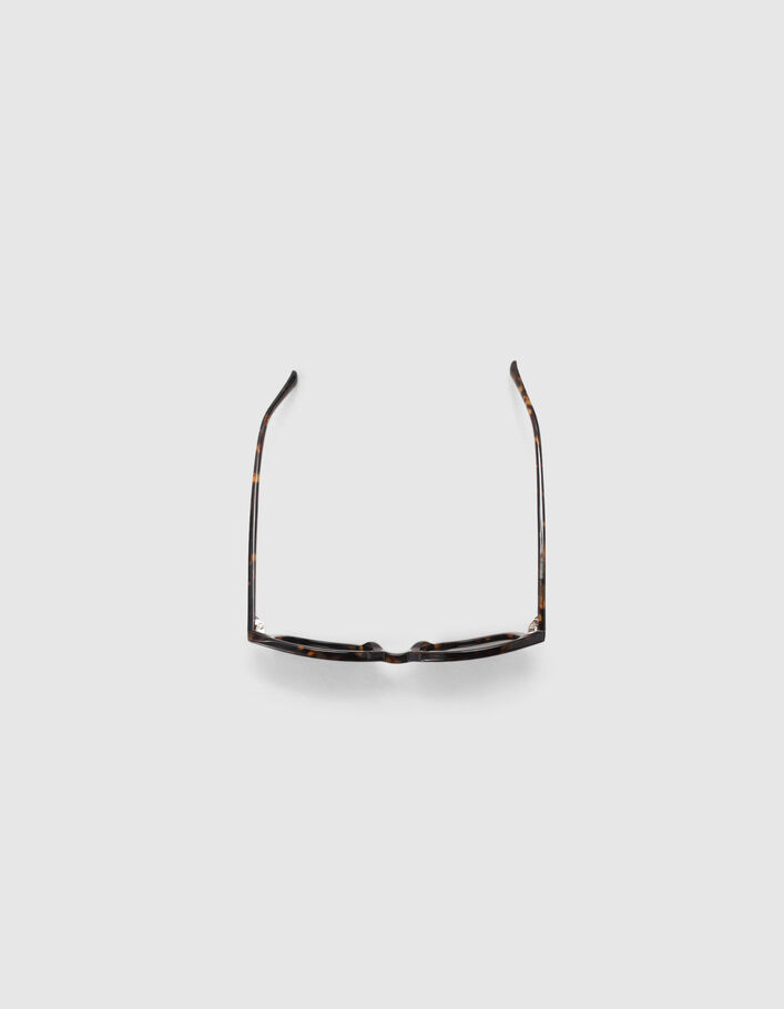 Lunettes solaires écailles style rectangle Homme