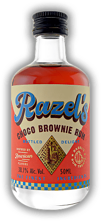 Razel's Choco Brownie Rum 0,05 Liter Razel's Choco Brownie Rum 0,05 Liter Ein unvergleichliches Geschmackserlebnis für jeden, der Brownies liebt.  0,05	 Liter - Vol 38,1%