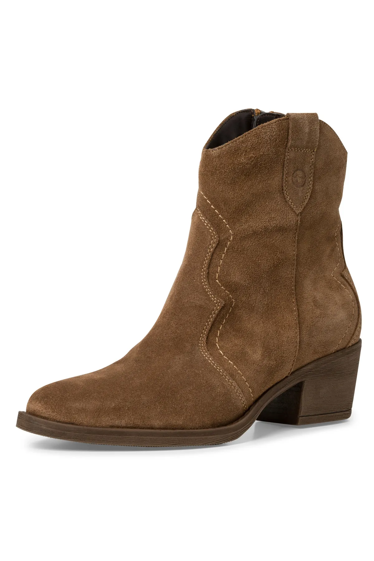 Tamaris  Damen Elegante Stiefelette 1-25702-41 Braun 300 Brown Leder mit TOUCH-IT