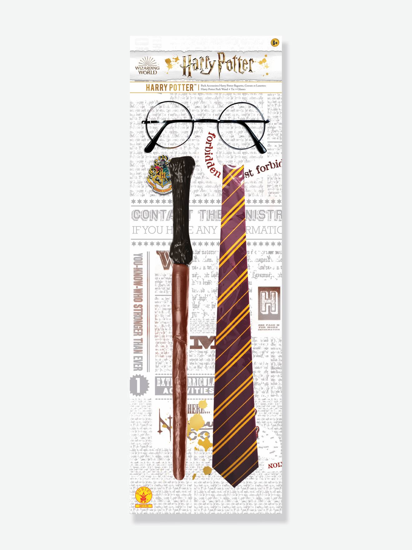 Pack Lunettes Baguette et Cravate Harry Potter