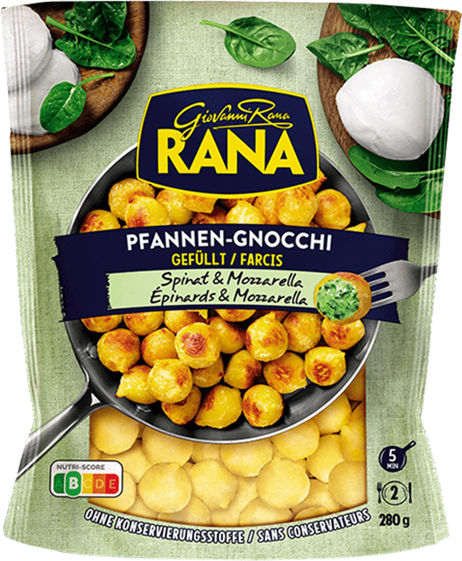 Rana Gefüllte Pfannen-Gnocchi Spinat & Mozzarella