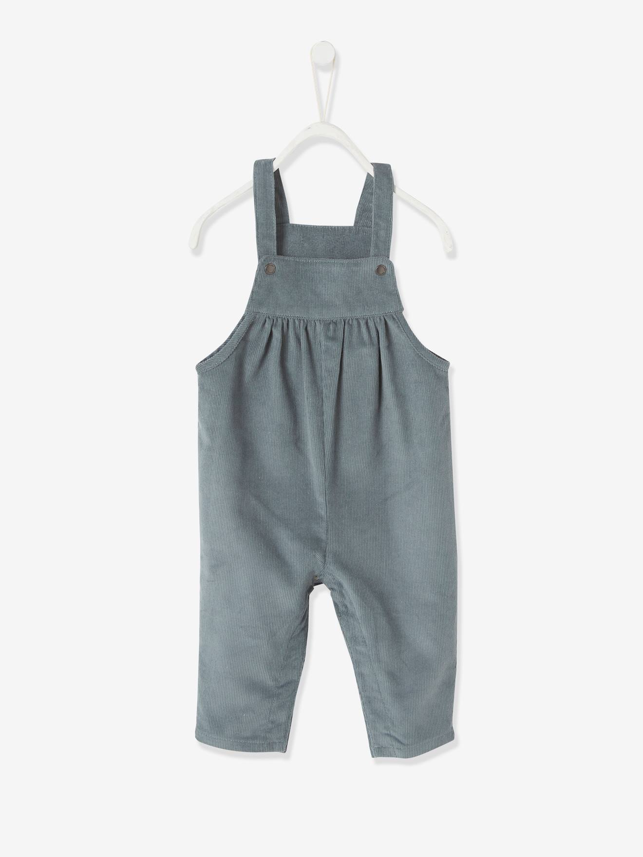 Vertbaudet Mädchen Baby-Set: Bluse und Latzhose - altrosa