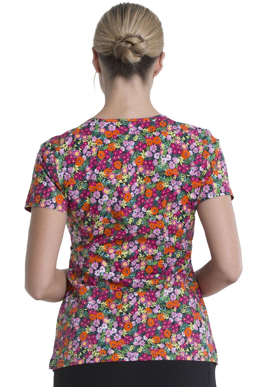 Dickies Funktionsbluse Bunt bedruckter Damen Kasack 