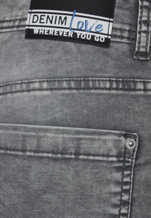 CECIL Graue Loose Fit Jeans