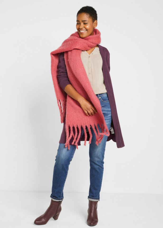 Longstrickjacke, Langarm