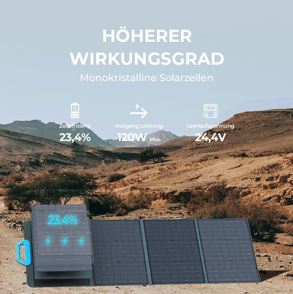 BLUETTI Stromerzeuger Solar Generator Kit EB3A 600W mit 120W Solarpanel, (1-tlg., 268Wh LiFePO4)