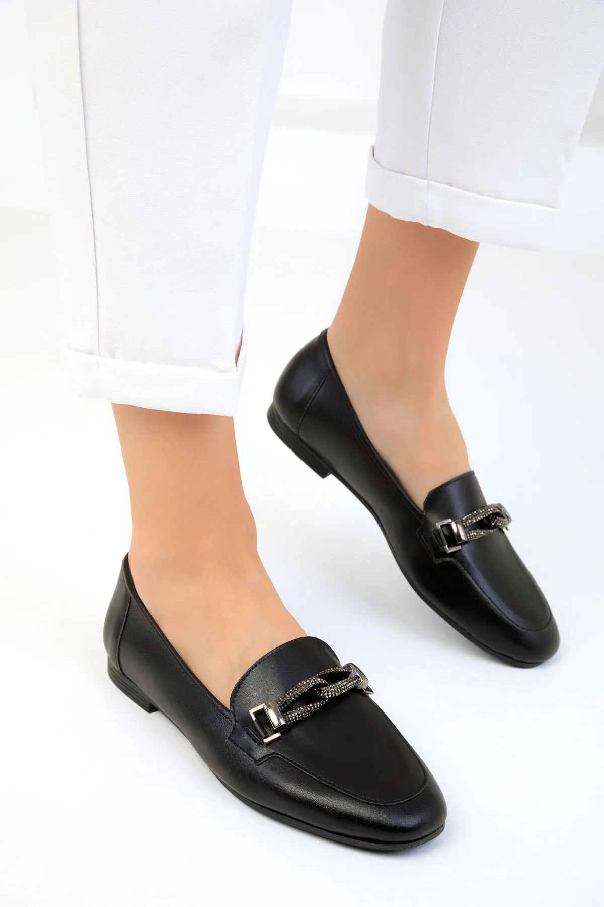 SOHO  Schwarze Ballerinas für Damen 18888