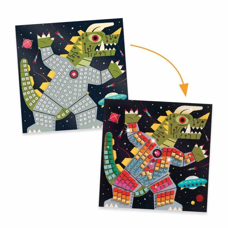 Coffret mosaïques Space battle Djeco