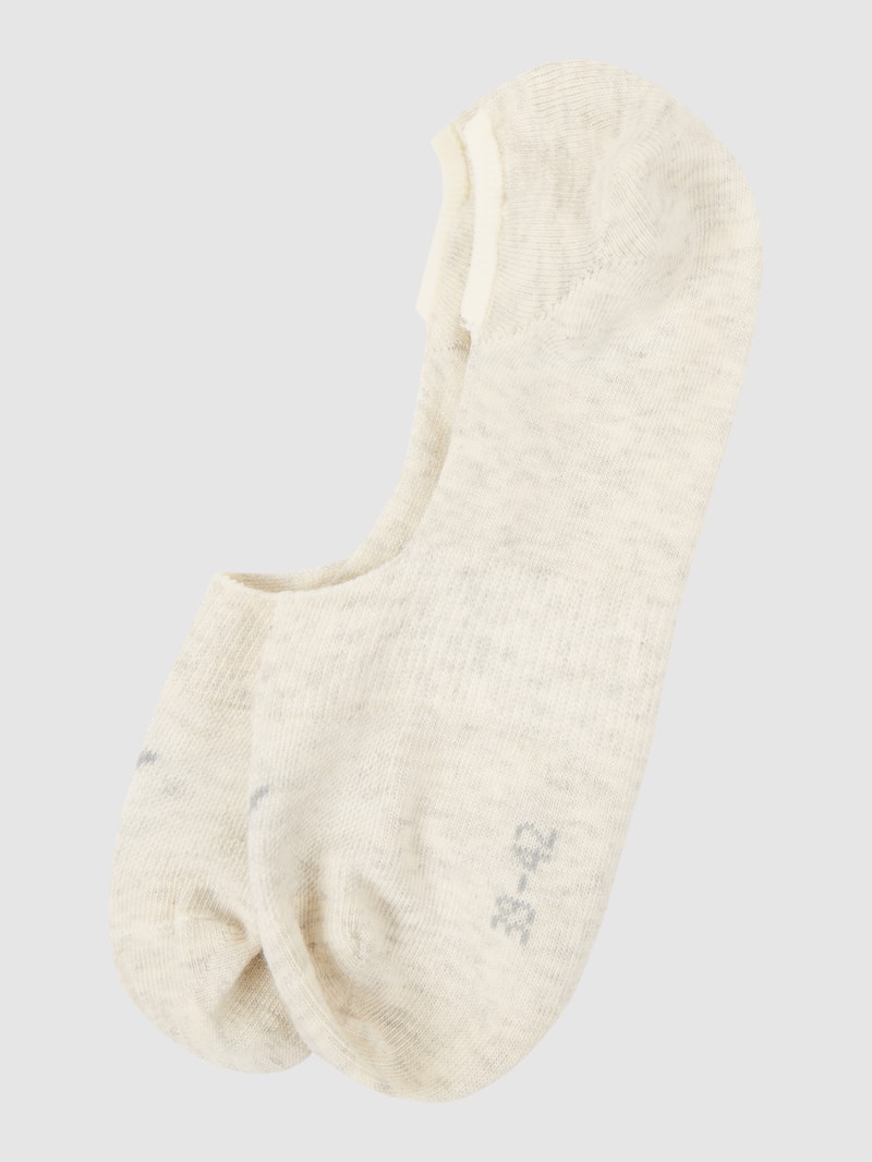 Füßlinge im 2er-Pack in beige meliert