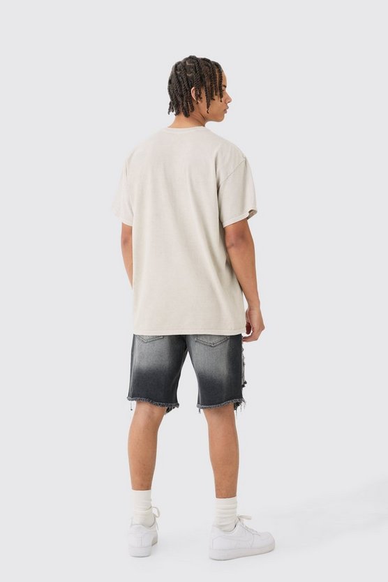 Oversize T-Shirt mit lizenziertem Moto Racing Print