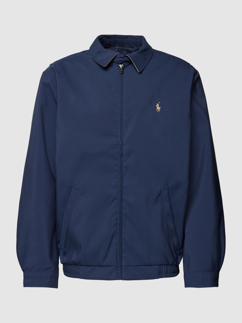 Jacke mit Umlegekragen Modell 'BI-SWING' in marineblau