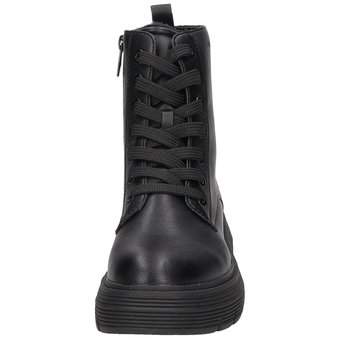 Tom Tailor Schnür Boots in schwarz