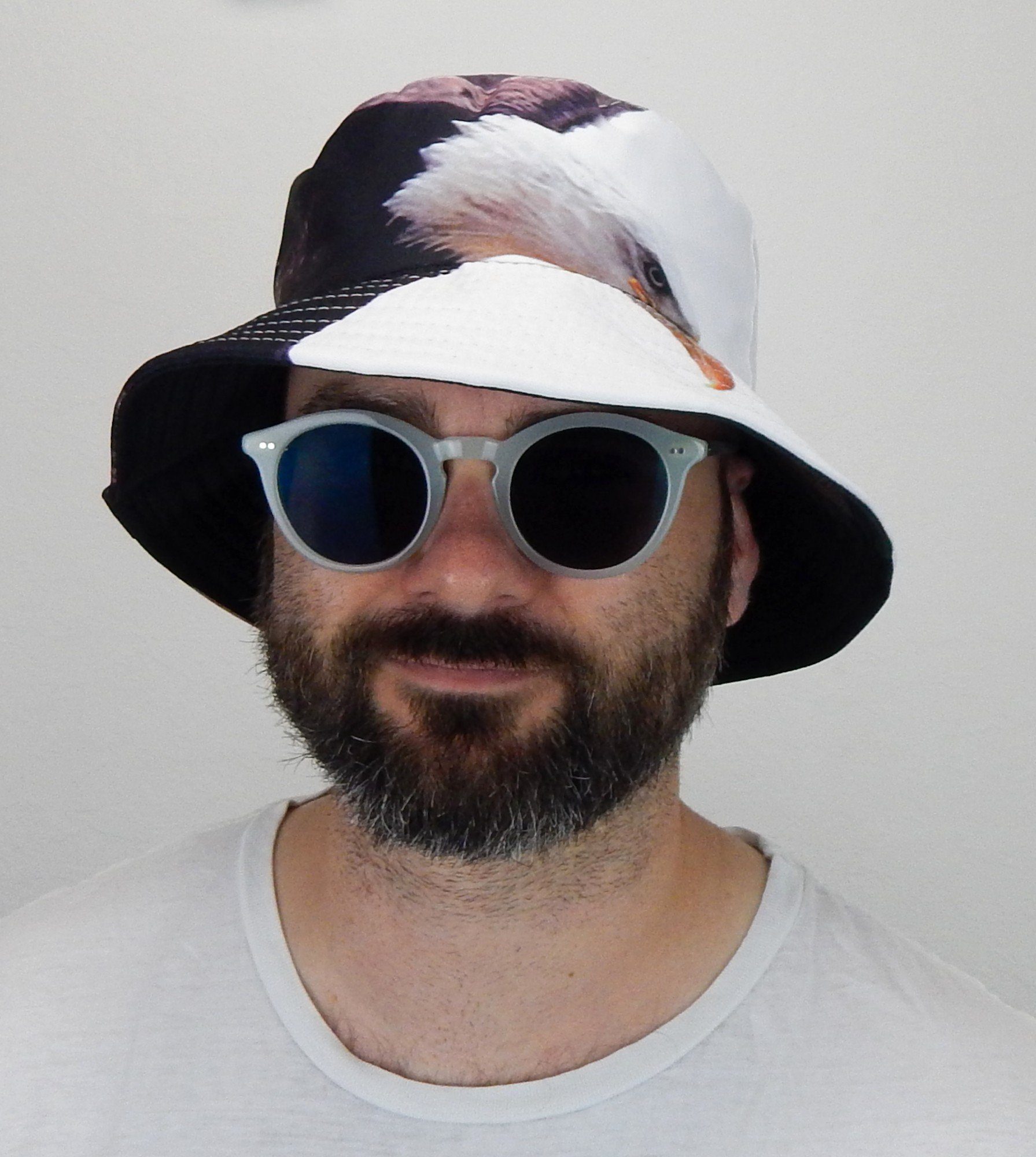 Ella Jonte Sonnenhut Bucket Hat Adler Foto Print Sommer Hut Wendehut