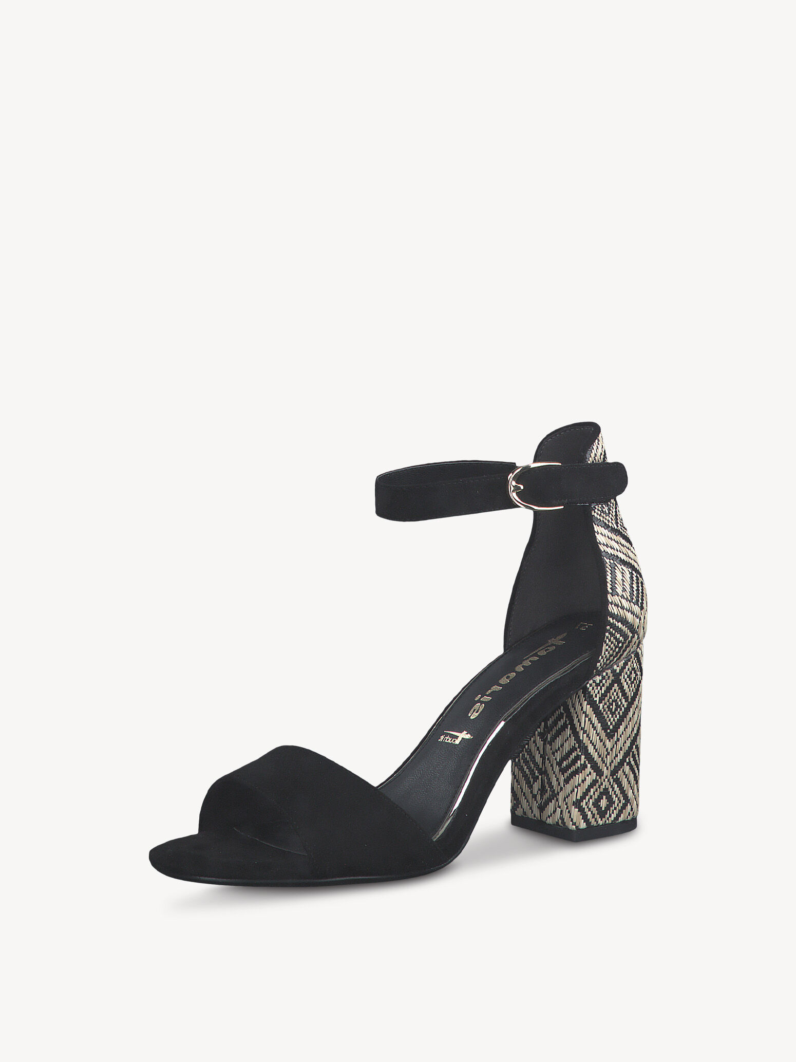 Sandale à talon - noir
