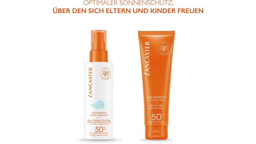 LANCASTER Clean Sun Sensitive Kids Milky Spray SPF 50 150 ml