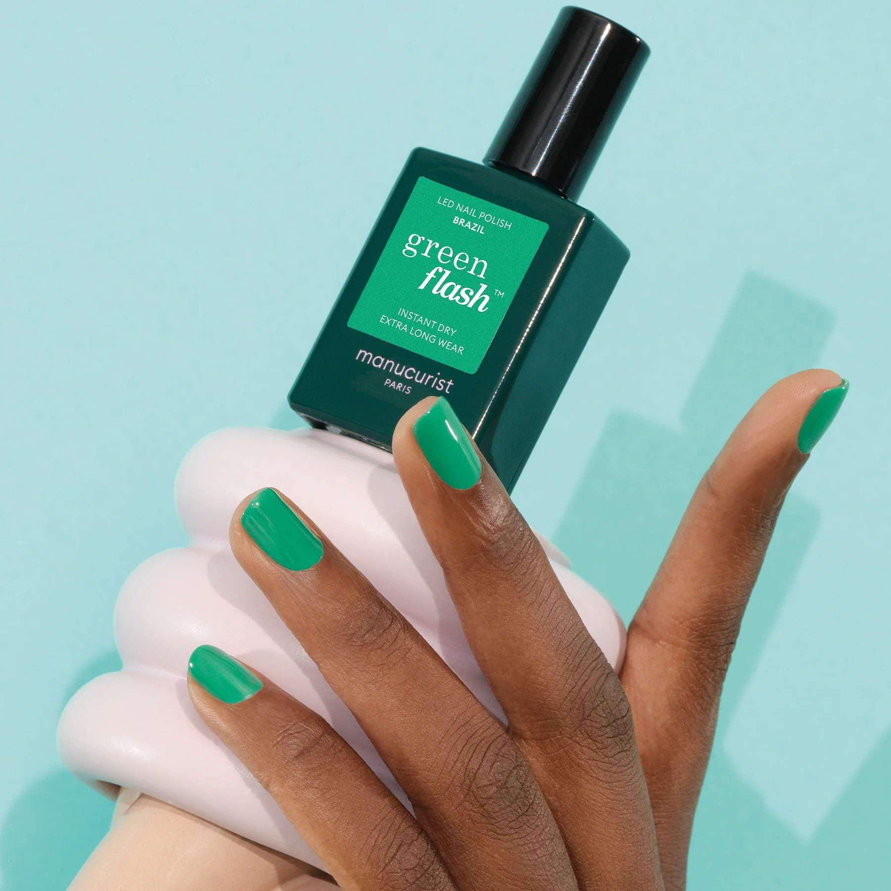 GREEN FLASH Nails - Semi-Permanent Nail Polish - Gel Effect Nail Polish