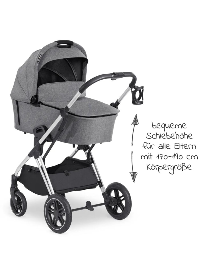 Hauck 4in1 Kinderwagen-Set Vision X Trio Set - inkl. i-Size in grau,silber günstig kaufen onesize