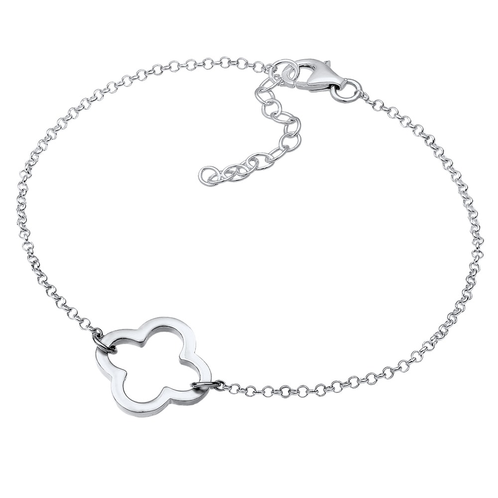 Elli Elli Bracelet Femmes Trèfle découpé symbole en argent sterling 925 Bracelet