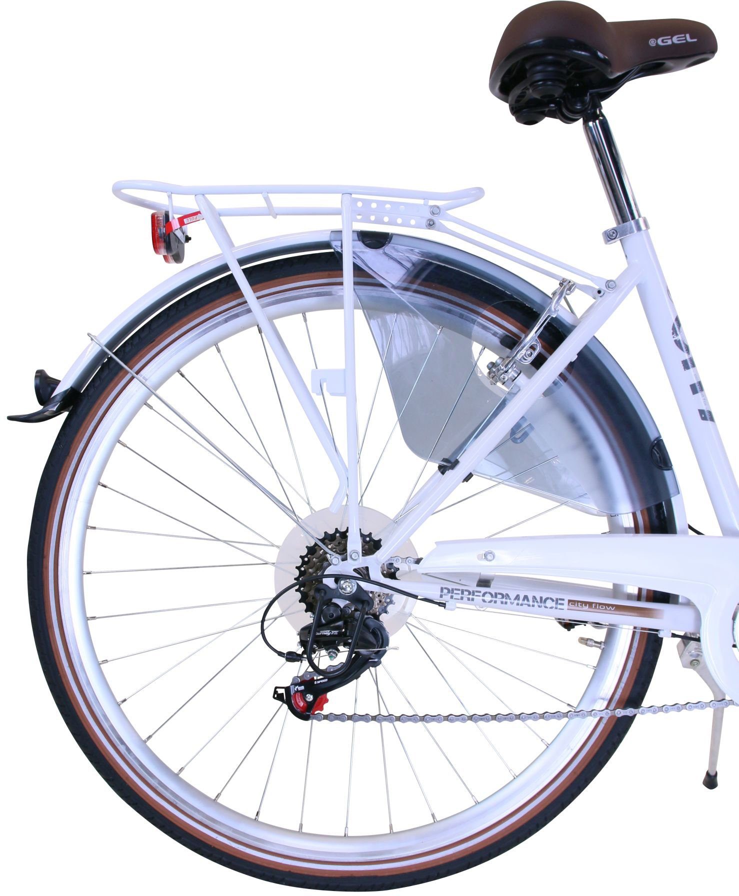 Performance Cityrad, 6 Gang Shimano TOURNEY TZ 500 Schaltwerk, Kettenschaltung