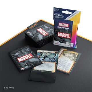 Gamegenic - Marvel Champions Art Sleeves - Marvel Black (50+1)
