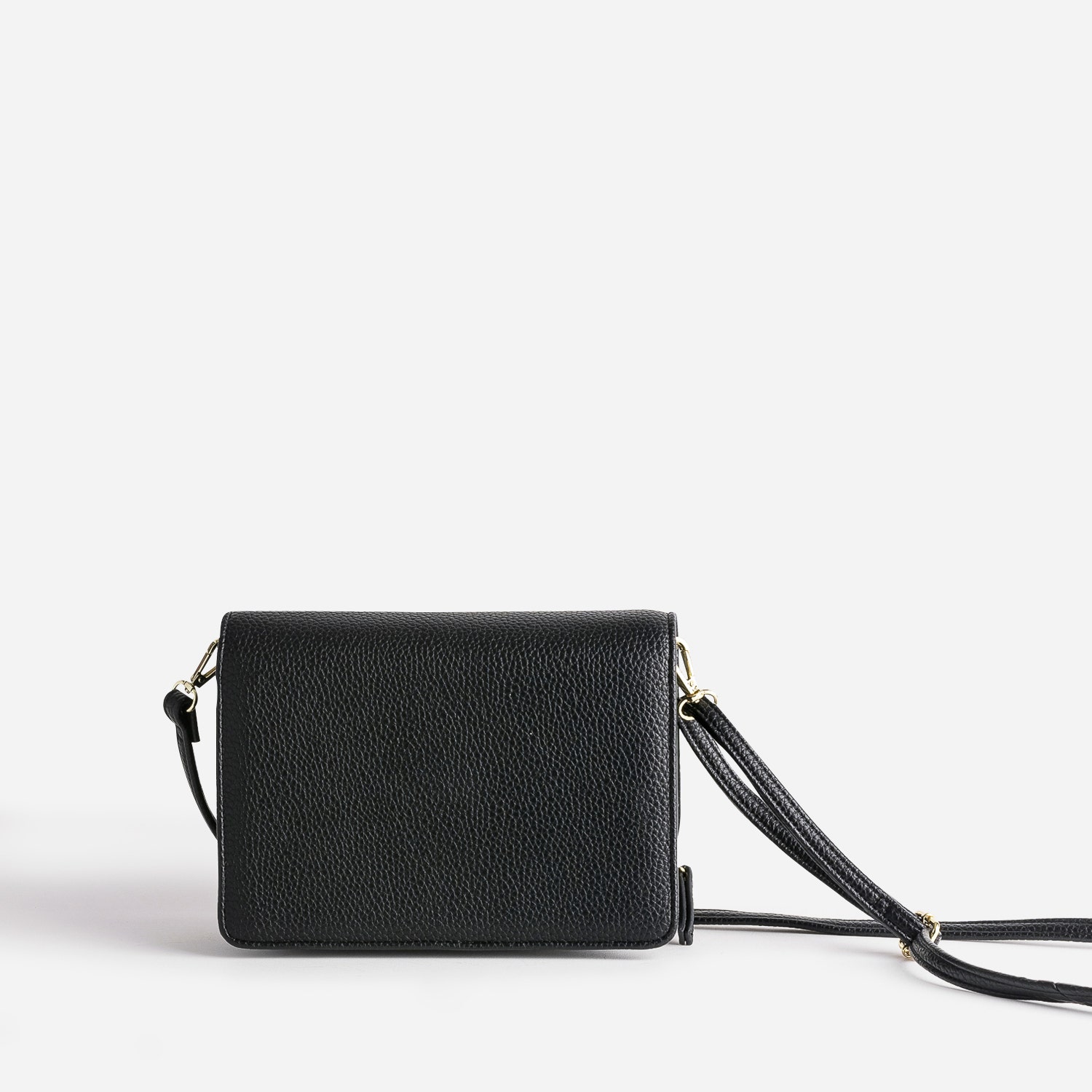 Sac à main noir avec portefeuille intégré