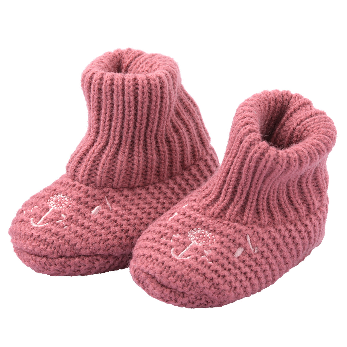1 Paar Baby Hausschuhe mit Bär-Motiv