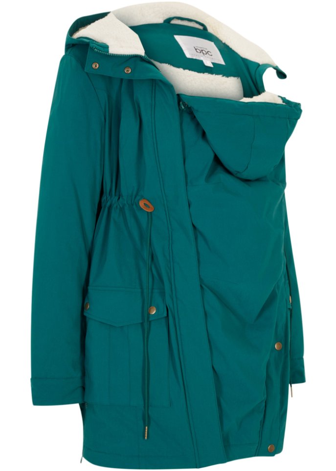 Umstandsjacke / Tragejacke mit Teddyfutter