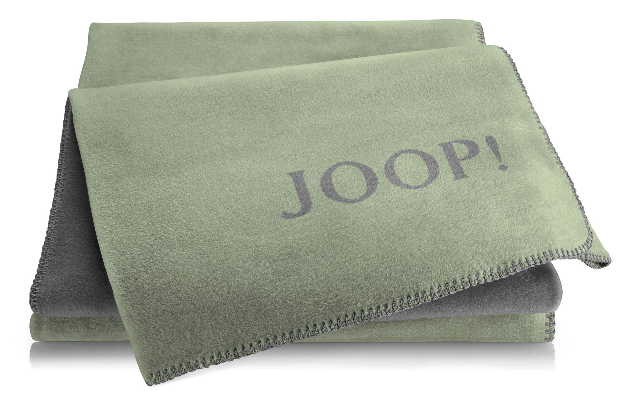 JOOP!Wohndecke Oliv-Stein