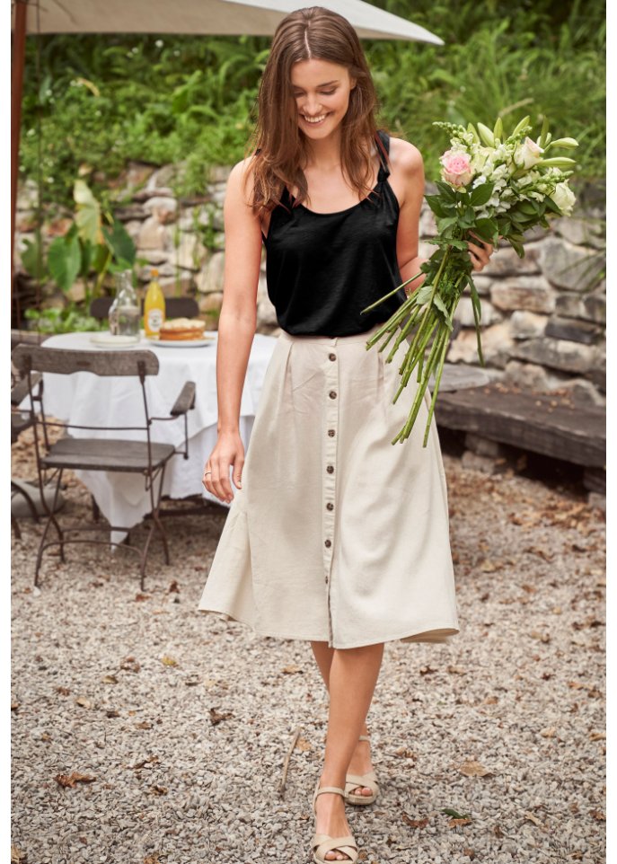 Baumwoll Top mit Knotendetails