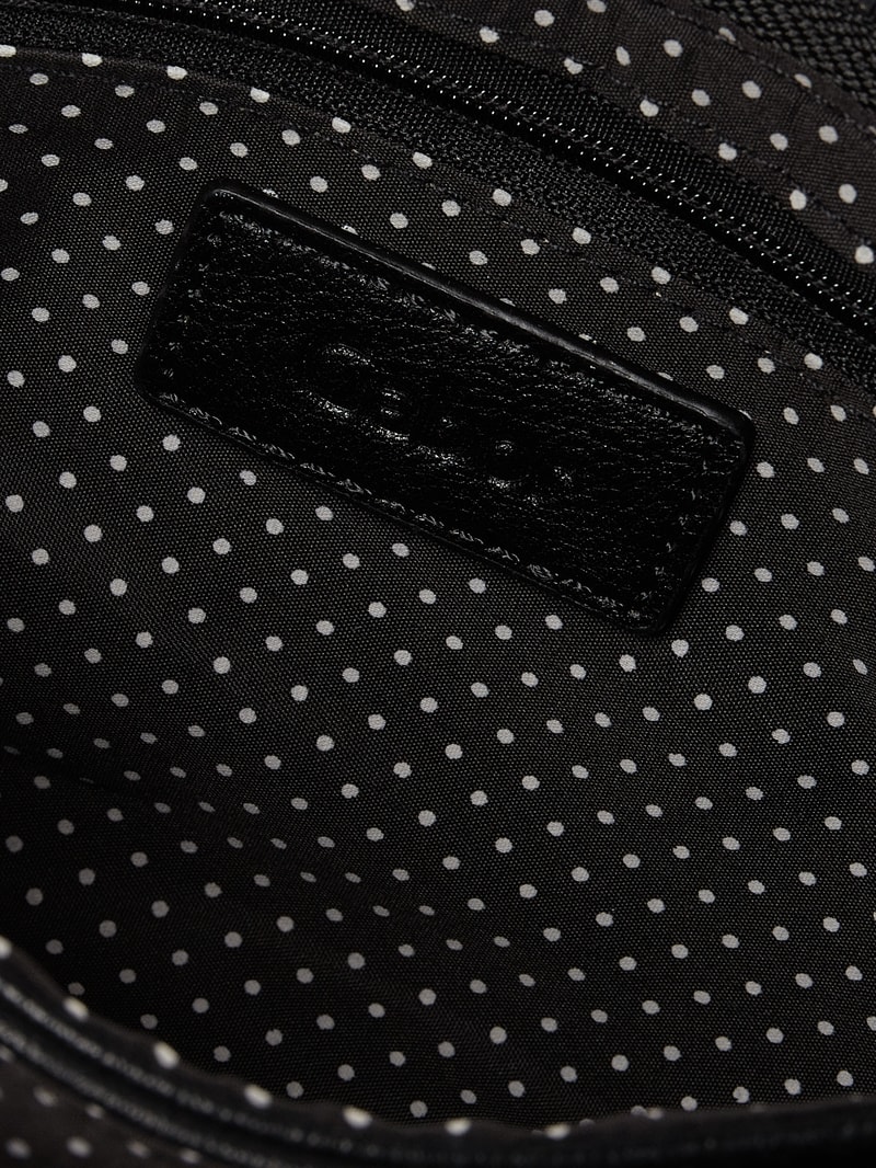 Clutch in Leder-Optik in schwarz