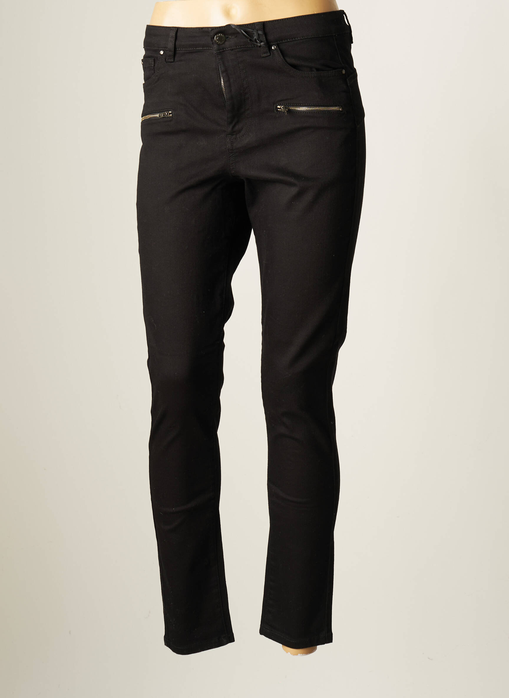 Ikks Jeans Coupe Slim Femme couleur noir
