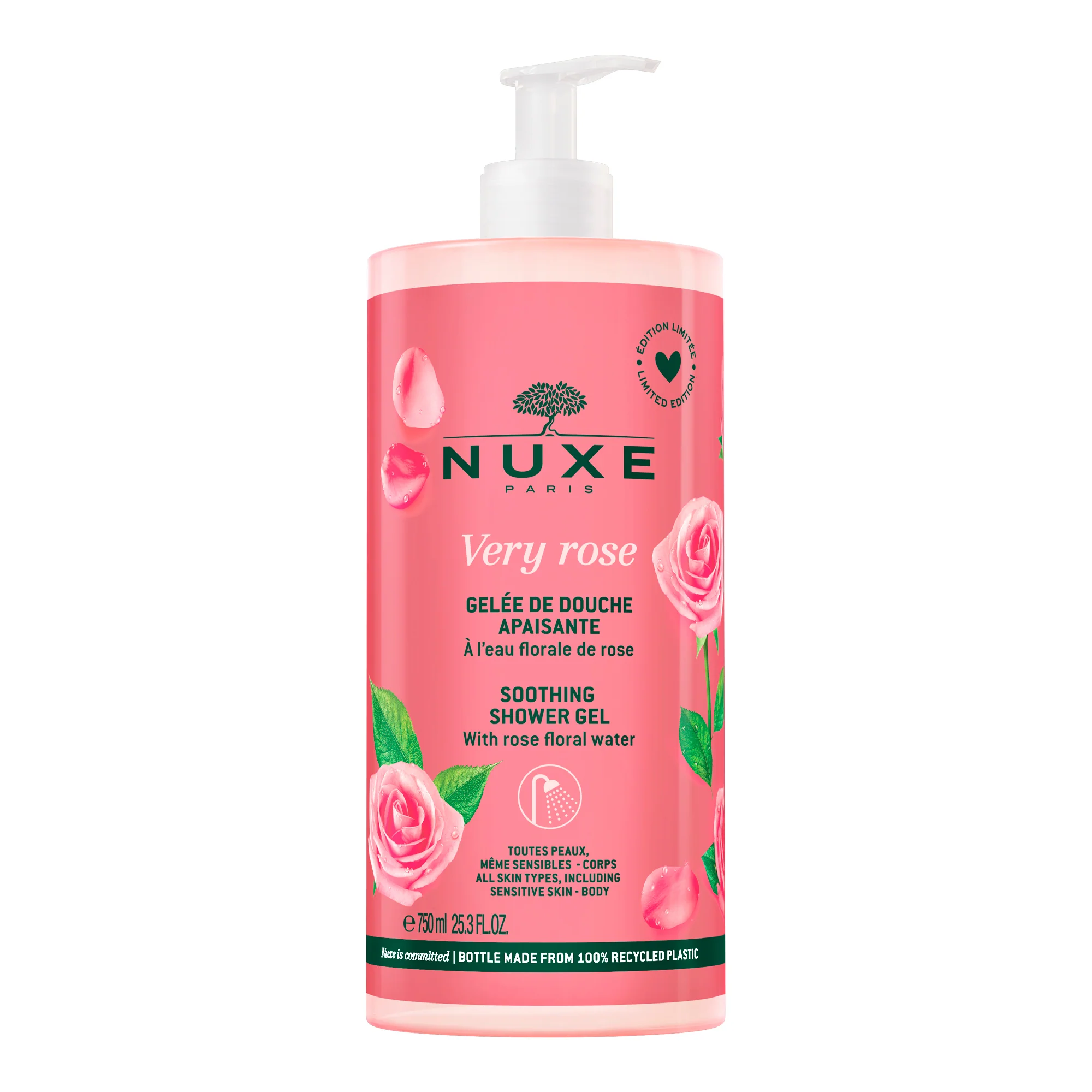 Beruhigendes Duschgel mit Rosenduft – für Bad und Dusche