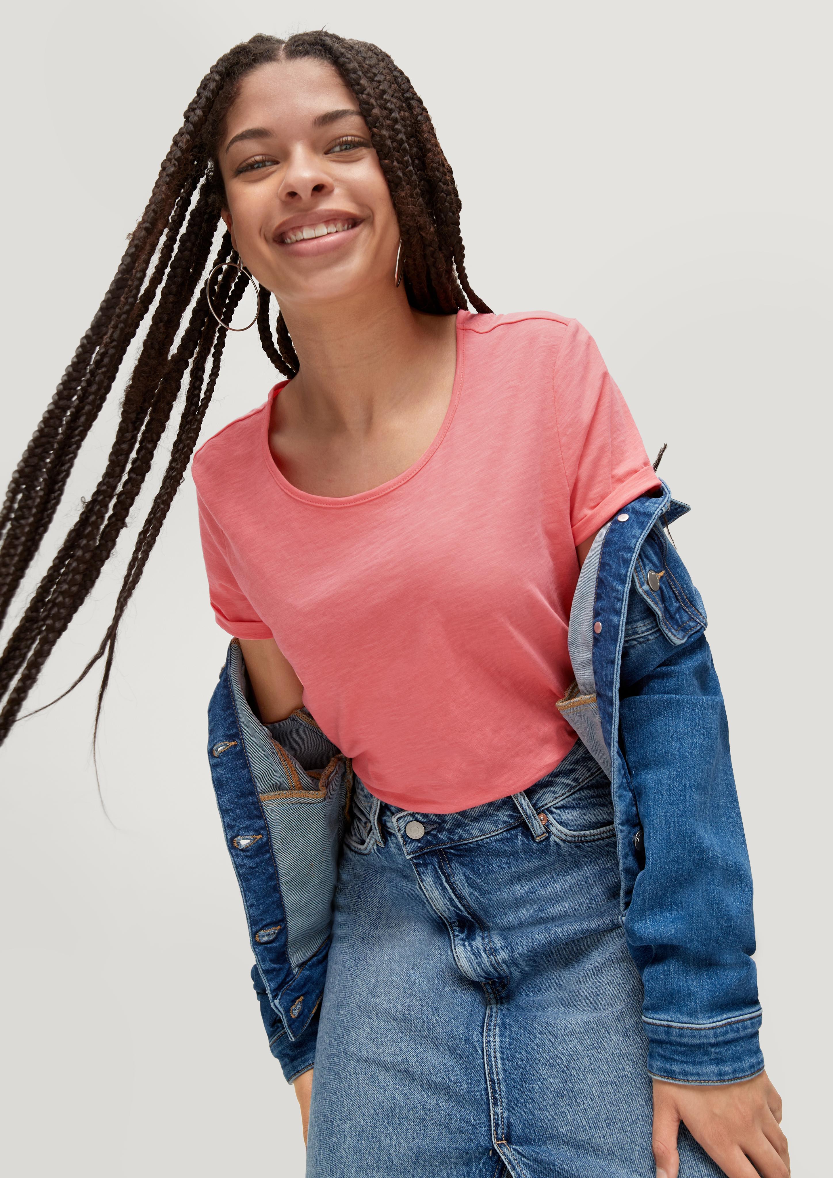 Baumwollshirt in O-Shape  2131311-4281