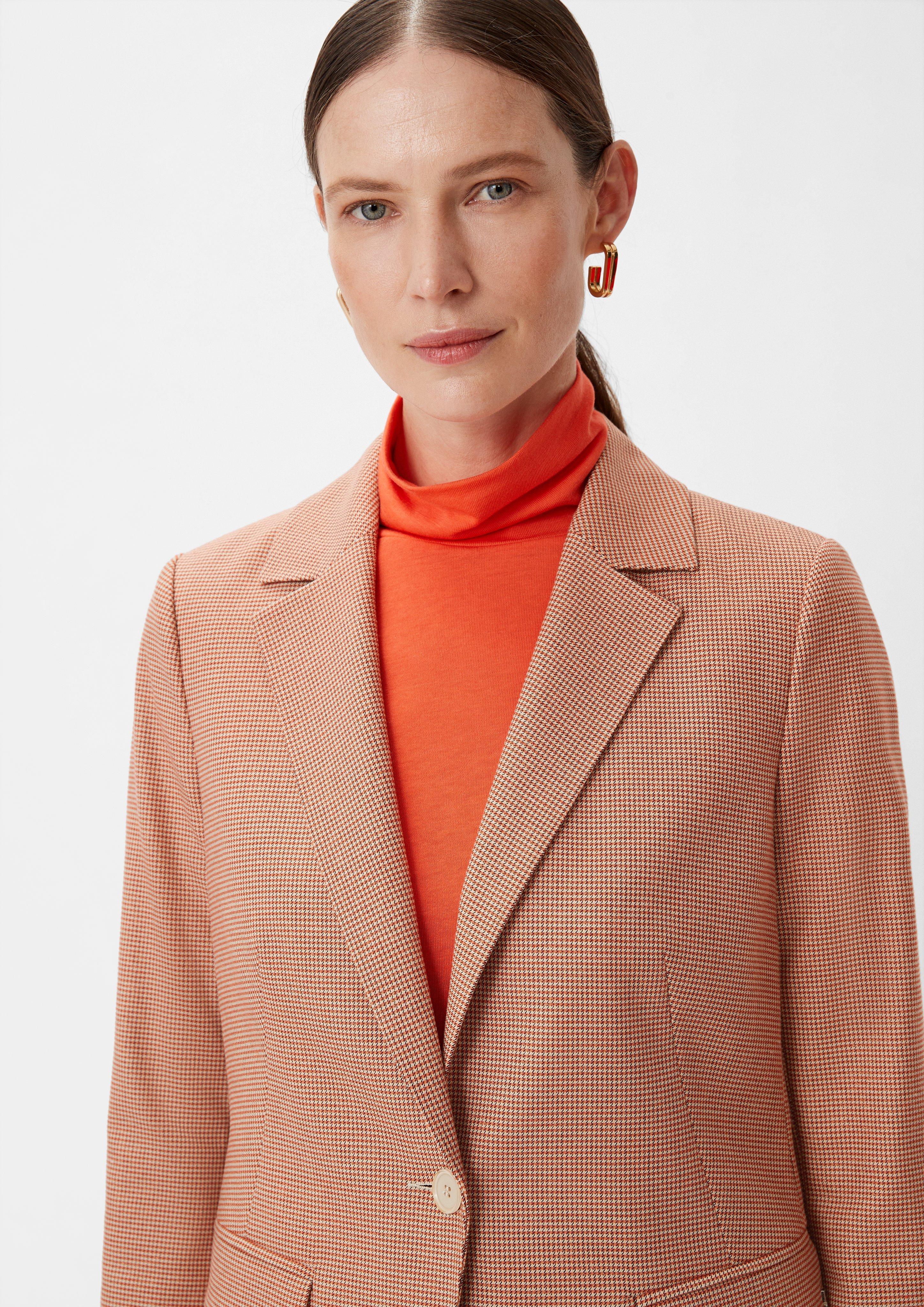 Blazer aus Viskosemix - hellorange