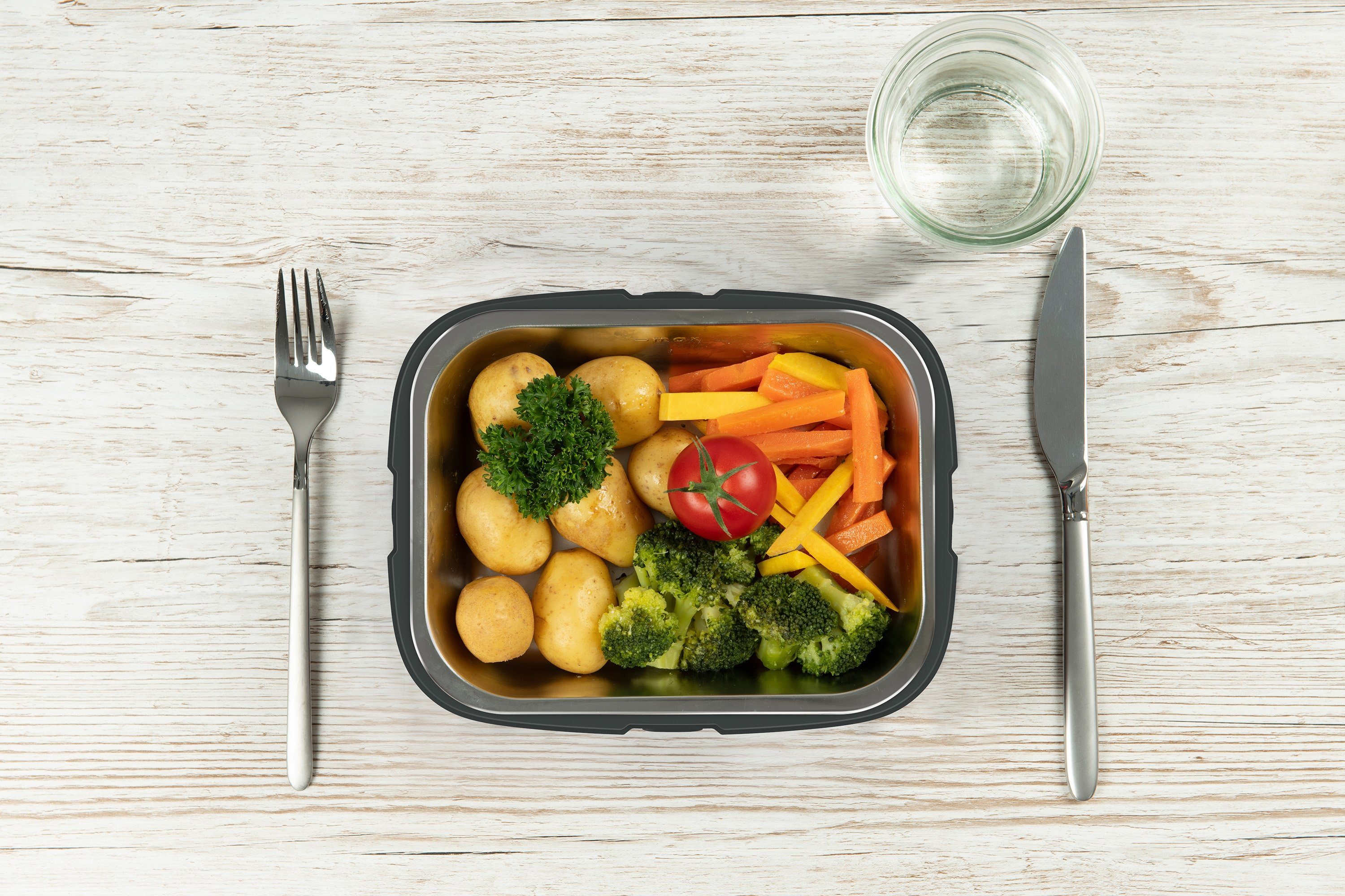 Faitron Elektrische Lunchbox Style+, App Steuerung, 925 ml Volumen, Kunststoff, Aufwärmen, Kochen, Warmhalten, 100 Watt