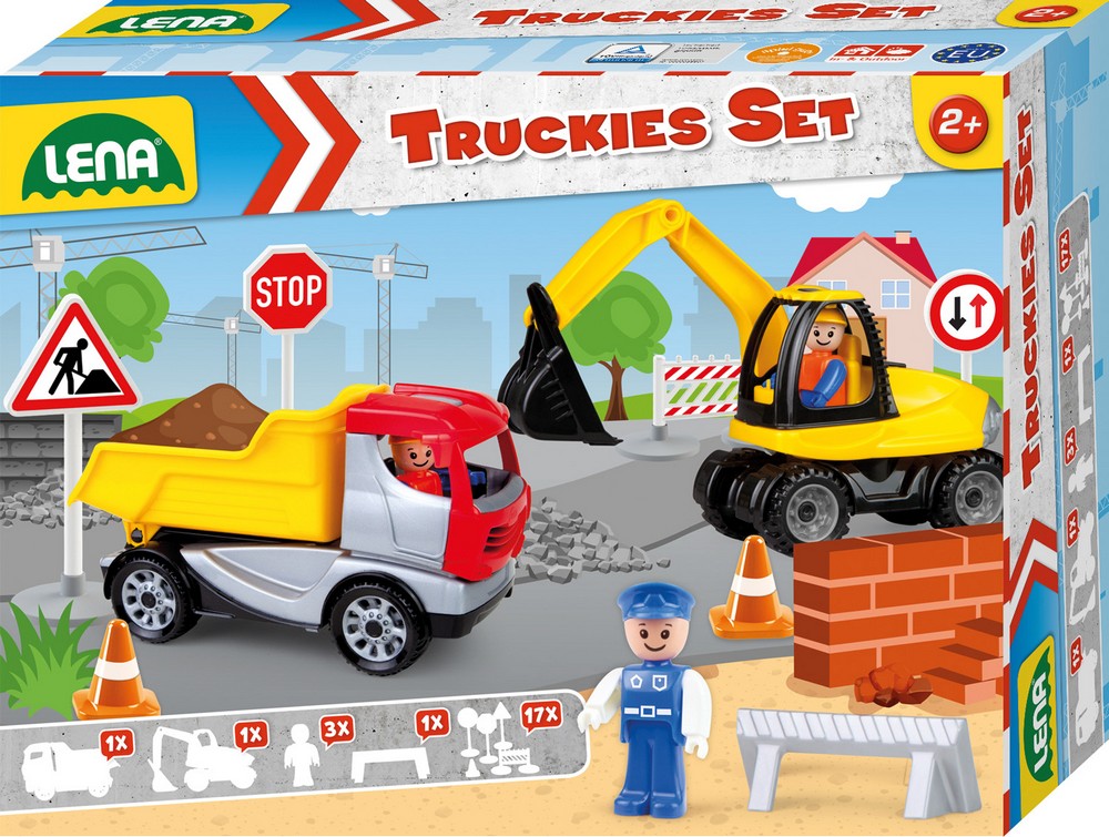 LENA Truckies Set Baustelle, Faltschachtel