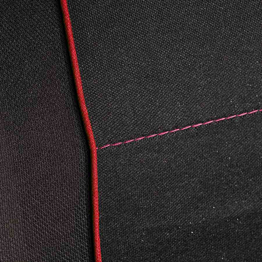 Sitzbezug Universal Budget schwarz-rot, 9-teiliges Komplettset - ATU