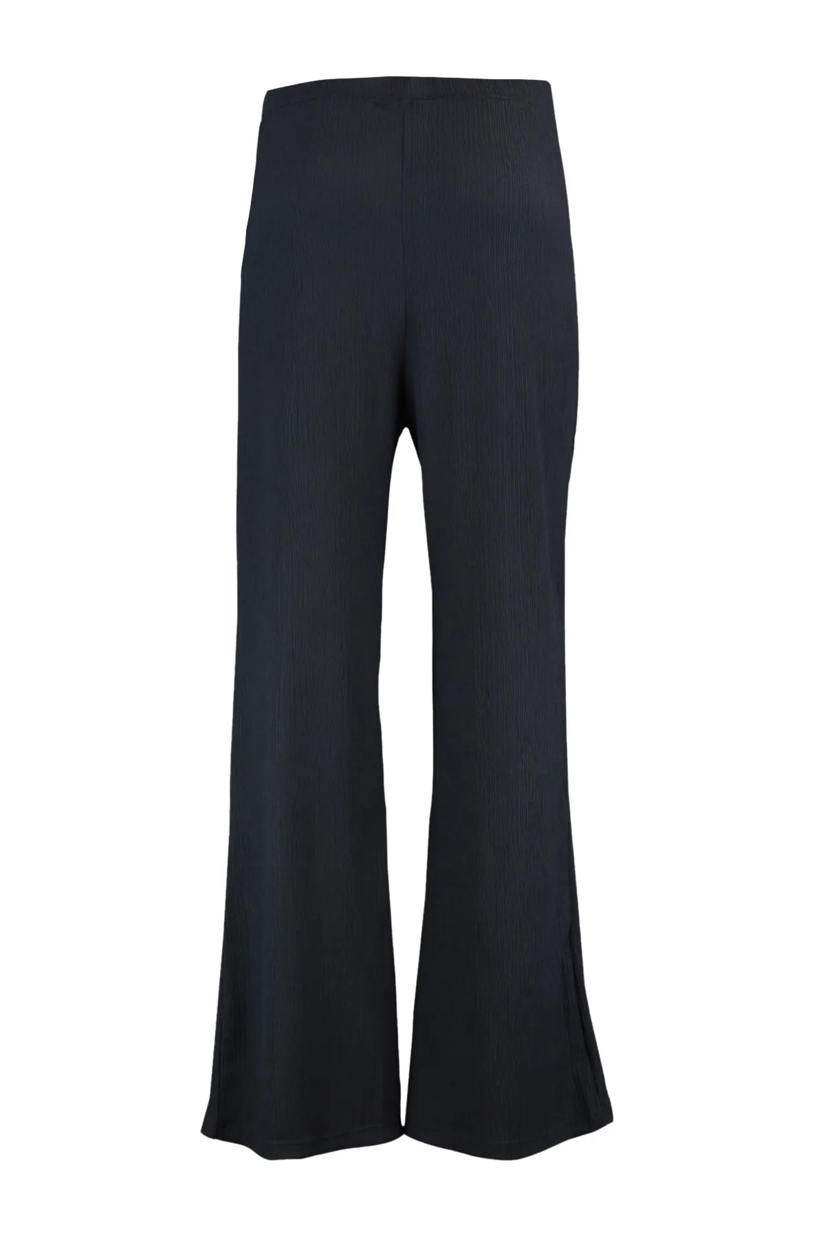 Trendyol Curve  Marineblaue Strickhose mit hohem Bund und spanischen Beinen TBSSS22PL0416